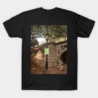 Central Park Street Lamp Bridge Manhattan NYC T-Shirt